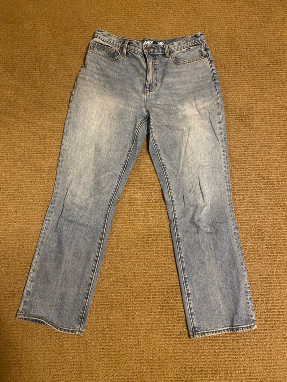 Lands' End Women's Light Blue Straight-Leg Jeans